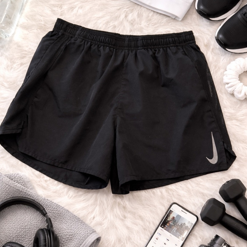 Nike Dri-FIT Black Running Shorts Women’s Medium Athletic Workout Shorts
